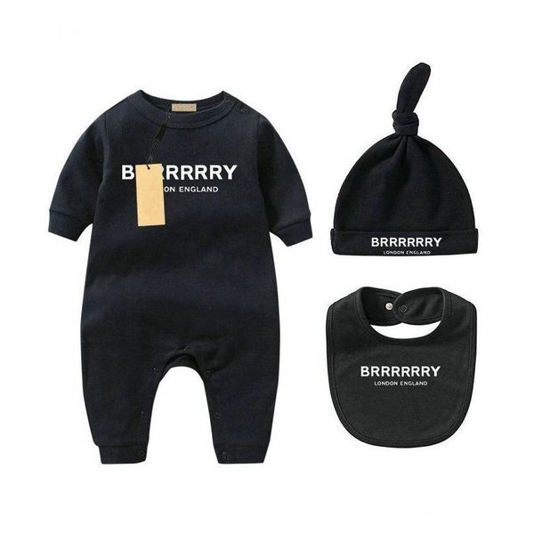 Strampler Infant Born Baby Girl Designer Marke Brief Kostüm Overalls Kleidung Overall Kinder Bodysuit Für Babys Outfit Strampler Outfi B Dhxon