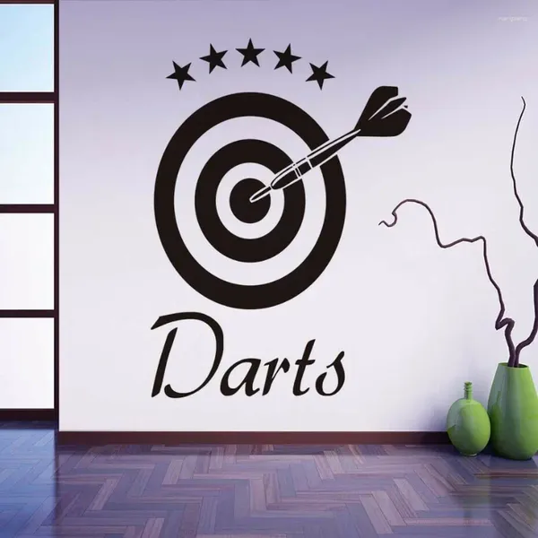 Duvar Çıkartmaları Dart Çıkartma Hedef Sporları Oturma Odası için Çıkarılabilir Yatak Odası Dekorasyon Aksesuarları X295