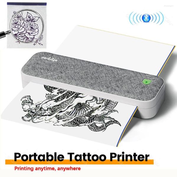 Perpage a40 tatuagem estêncil transferência a4 máquina de impressora usb bluetooth móvel fabricante linha desenho documento impressão com papéis