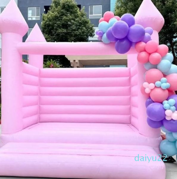 Atacado comercial branco bounce castelo inflável salto casamento bouncy casa jumper adulto e crianças newdesign castelos bouncer para festa de casamento com ventilador fr