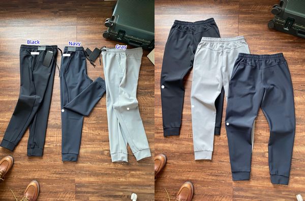 LU-1509 Erkek Yoga Pantolon Tasarımcı Moda Giyim Sonbahar Kış Kış Sıradan Erkekler Spor Pantolonları Drawstring Joggers Sweetpants Street Giyim