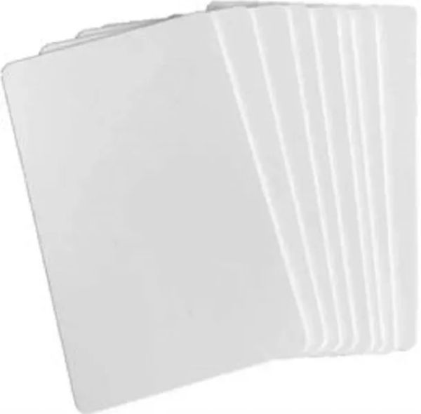 Bomboniera stampabile in bianco sublimato Carta in PVC Biglietto da visita in plastica bianca ID per biglietti da visita regalo promozionali Etichetta numero scrivania per feste FY5438 1016