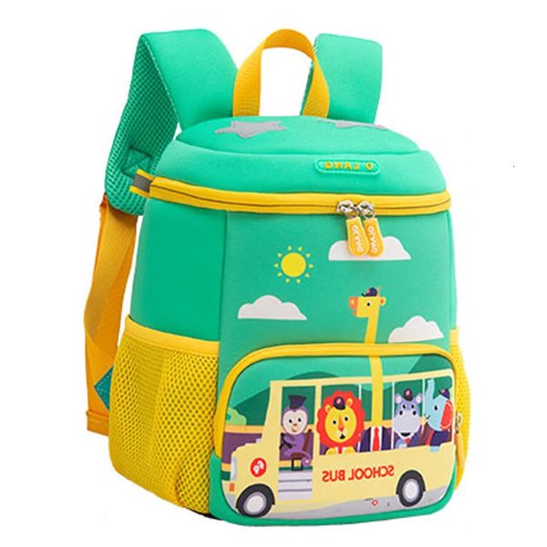 Borse per bambini Cartoni animati Stampa BUS AUTO Zaini Borse da scuola per bambini per ragazzi Ragazze Cute Baby Book Zaini per asilo Bambino 231016