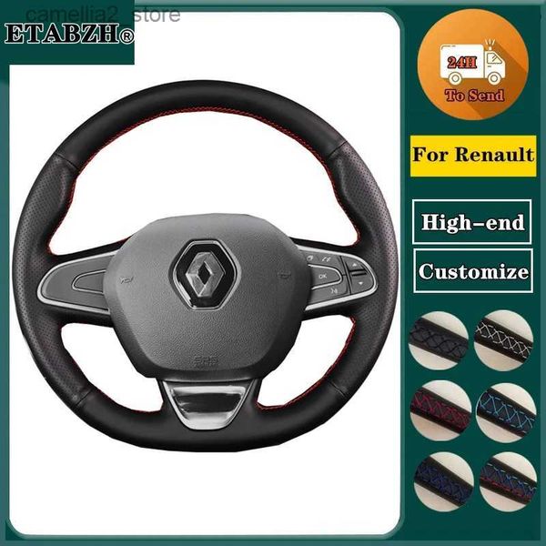 Coprivolante Coprivolante per auto intrecciato per Renault Megane 4 MK IV Kadjar Koleos Talisman Scenic 2016 Avvolgimento dello sterzo Accessori per auto Q231016