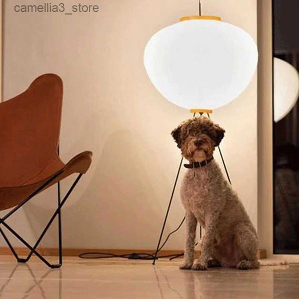 Floor Lamps Akari 10A Floor Lamp minimalist led Japanese style lamp desktop decorative lamp villa model studio art room paper floor lamp Q240706