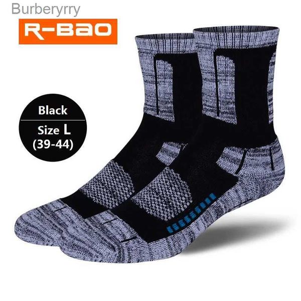 Calzini da uomo RB038B R-BAO Uomo/Donna Outdoor Trekking/Sci Deodorazione sportiva in spugna di alta qualità calda per l'inverno 3 paia = 1 lottoL231016