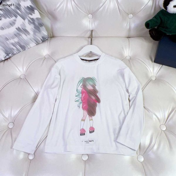 marca designer de roupas de bebê suéter para meninos menina tamanho 100-150 cm manga comprida camiseta desenho animado menina padrão impressão crianças moletons ago25