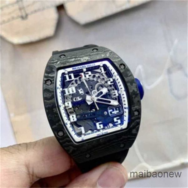 Дизайнерская сумка с турбийоном Швейцарские кварцевые часы Sport Carbon TPT RichareMill Band Diamond Set и знаменитые наручные часы Автоматические механические часы A3ND с логотипом