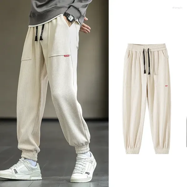 Erkekler Pantolon 2023 Bahar Sonbahar Sturoy Sweetpants Erkekler Bol Joggers Moda Sokak Giyim Gevşek Harem Plus Boyutu 8xl