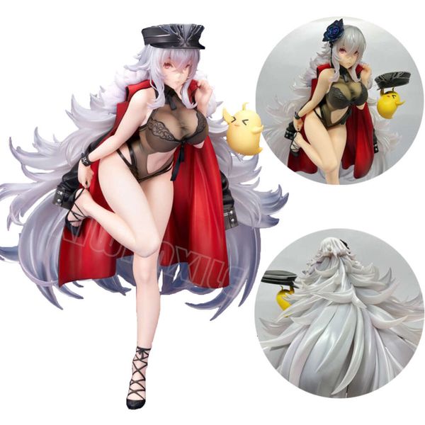 Игрушки для пальцев 25 см Alter Azur Lane Graf Zeppelin Аниме Девушка Фигурка Graf Zeppelin Beachside Urd Фигурка для взрослых Коллекционная модель игрушки куклы