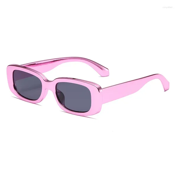 Солнцезащитные очки 2023 г. с гальваническим покрытием, цветные ПК, ретро, маленькая квадратная оправа, оптовая продажа, мужские и женские Ins, высококачественный смысл
