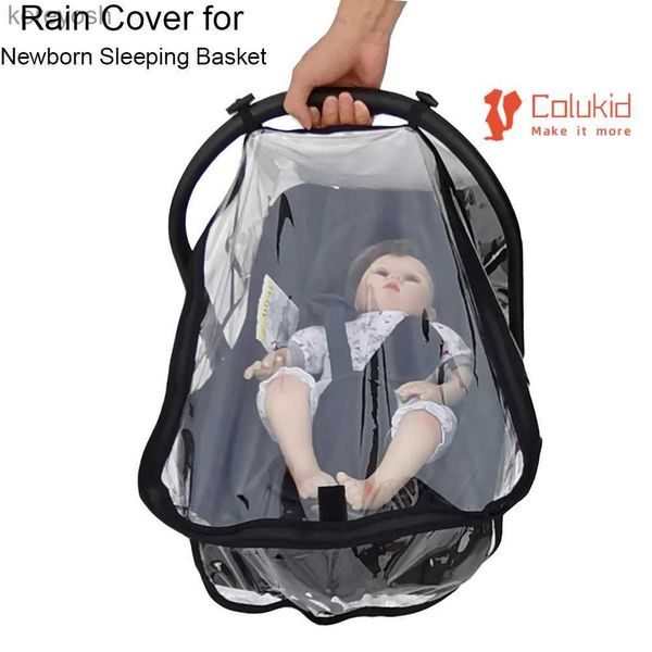 Wiegen COLU KID Regenschutz Wetterschutz Kunststoff Klarnetz Regenmantel Moskitonetz für Neugeborene Schlafkorb und BabyautositzL231016