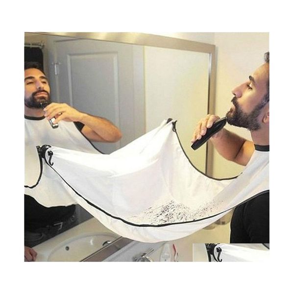 Aprons Shaving Apron For Man Beard Care Bib Face Shaved Hair Adt Bibs Shaver Cleaning Hairdresser Gift Clean Drop Delivery Home Gard Dhobx