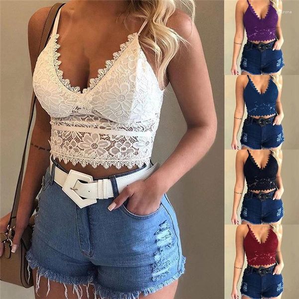 Frauen Tanks Solide Korsett Camis Tops Für Frauen V Neck Hohl Mesh Camisoles Verstellbare Schulter Gurt Weibliche