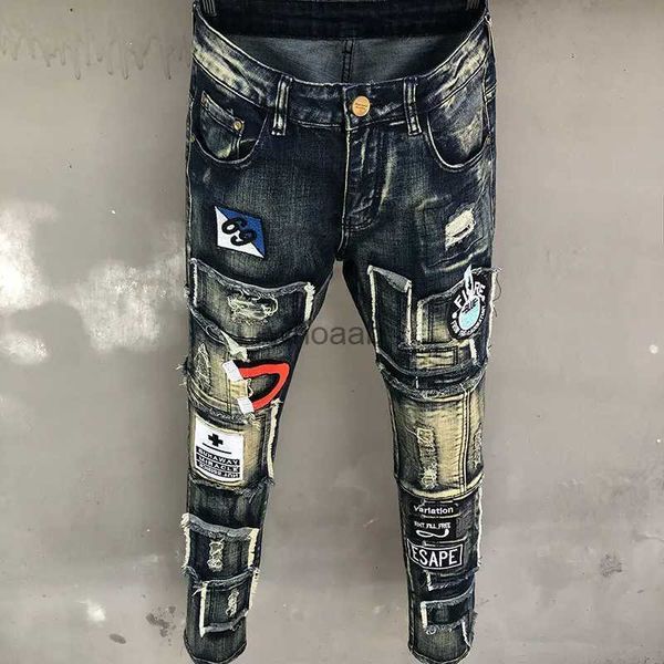 Calças de brim masculinas primavera vaqueros hombre novo bootcut jeans para homens fino ajuste pano estiramento jeans azul apertado mendigo calças pantalon homme yq231016