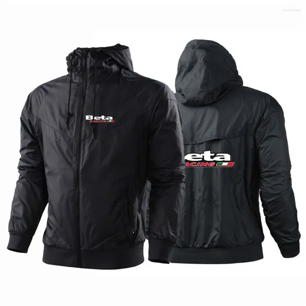 Мужские толстовки Beta Racing для мотокросса 2023, высококачественная куртка на молнии с принтом, водонепроницаемая теплая ветровка, одежда, зимние топы