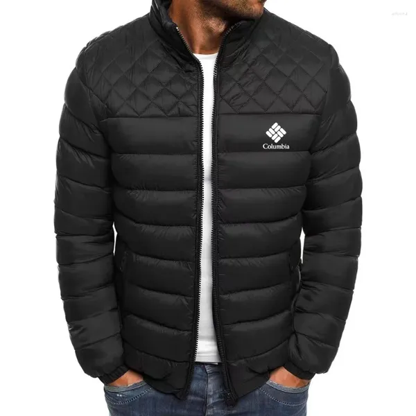 Jaquetas masculinas jaqueta de chuva homens impermeável parka grosso outono inverno algodão acolchoado puffer harajuku casacos moda roupas