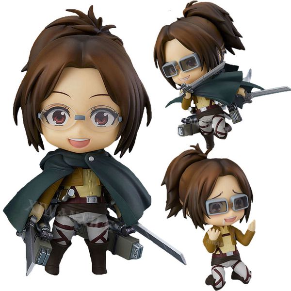 Finger Toys #1123 Hanji Attack on Titan Anime Figur Hange Zoe Shingeki No Kyojin Actionfigur #775 Erwin Smith Figur Sammlerstück Puppenspielzeug