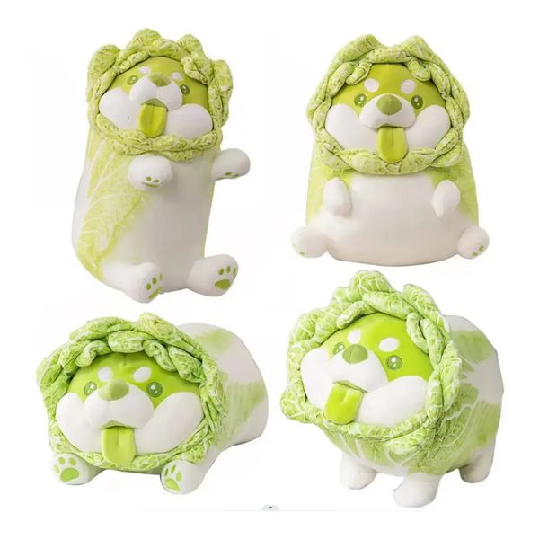 Bonecas de pelúcia anime figura vegetal cão japonês repolho fada ação brinquedos assistente estatueta colecionável modelo boneca presentes 231016