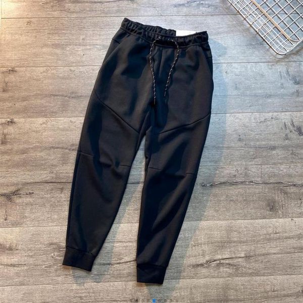 2025 Stati Uniti pantaloni sportivi pantaloni da corsa neri TECH FLEECE Space Cotton Bottoms taglia asiatica M-XXL266G