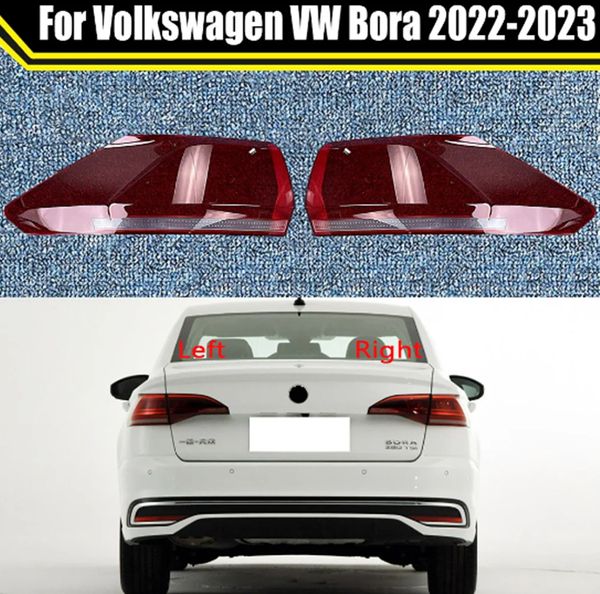 Tampa traseira da luz traseira do carro para volkswagen vw bora 2022-2023 auto taillamp abajur tampa da lâmpada traseira tampas de luz lente de vidro sh