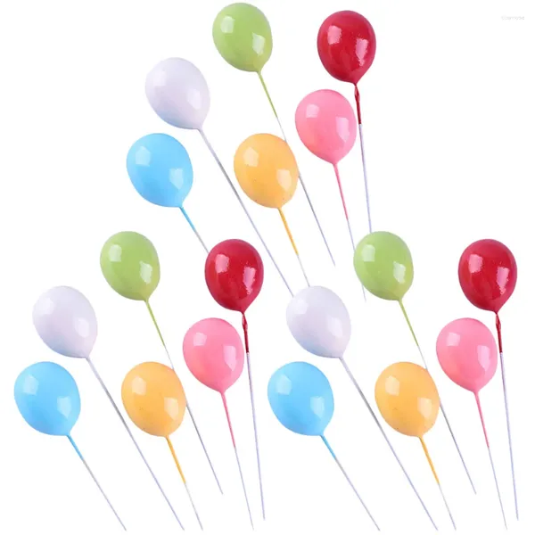 Festive Supplies 18 Stück Ballon-Kucheneinsatz, Cupcake-Topper, dekorative Requisiten, Ornamente, Hochzeit, Zeremonie, Dekorationen, Hutaufsätze, Schaumstoff, Baby
