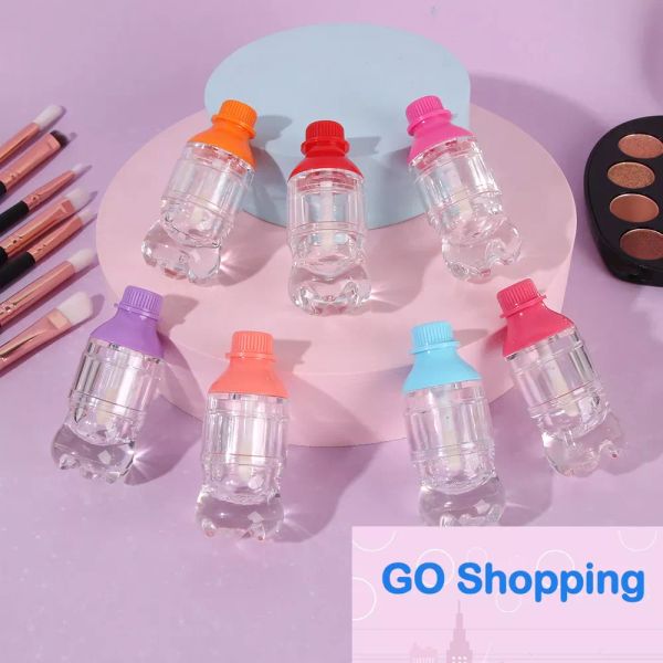 Kwaliteit 1 ST 5 ml Nieuwigheid Drankfles Lipgloss Buis Fles Lege Lippenstift Buis Plastic Transparante Lipgloss Buis met Kleurrijke Dop