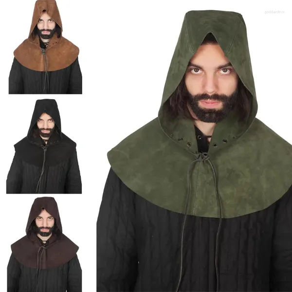 Schals Cowl Medieval Short Cloak Knight Cosplay Role Playing 57BD