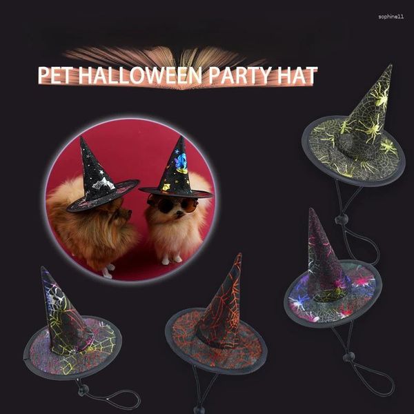 Vestuário de cão Halloween Pet Chapéu Bruxa Bonito Festival de Natal Cap Animal Headwear Cosplay Traje Po Prop Fornecedor