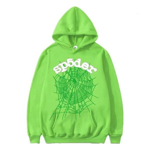 Aranha Hoodie Sp5der 555555 Homens Hoodie Mens Mulheres Alta Qualidade Anjo Número Puff Pastelaria Impressão Gráfico Aranha Moletons Doocl2185