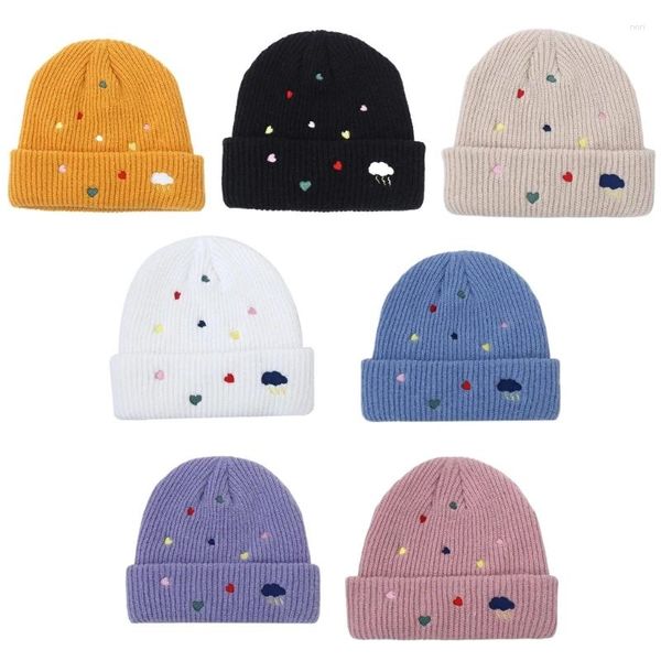 Ballkappen, bestickte Beanie-Mütze für Damen und Herren, bequeme gestrickte Pullover-Mütze, Mädchen und Jungen, Totenkopf-Sport-Aktivitäts-Kopfschmuck