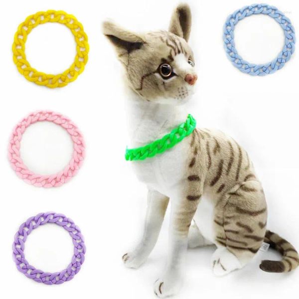 Abbigliamento per cani Moda Cat Pet Collana Collari Catena da principessa color caramello per il collo Decorare accessori Forniture