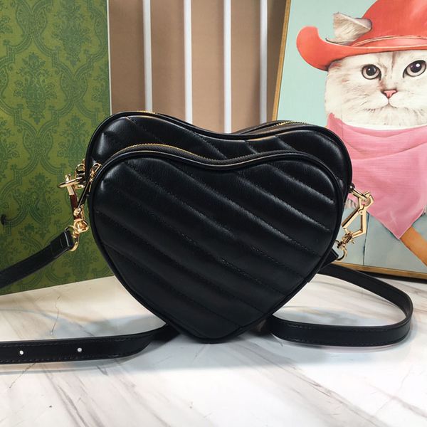 Lüks mini çanta omuz çantası tasarımcısı bayanlar aşk çantası moda fany paketi lüks crossbody çanta deri makyaj çantası 751628 toptan satış