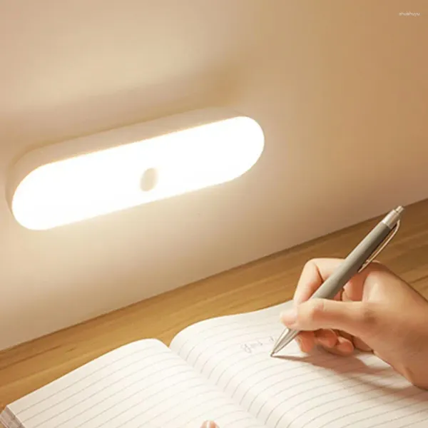 Lâmpada de parede proteção para os olhos 3 cores estudante dormitório mesa cabeceira luz da noite leitura recarregável led