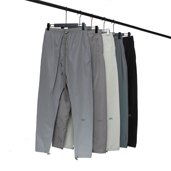 Carta impressa sweatpants moda masculina mulheres calças de cintura elástica calças de lã tecnologia calças hip hop náilon roupas soltas leggings masculino tamanho s-xl