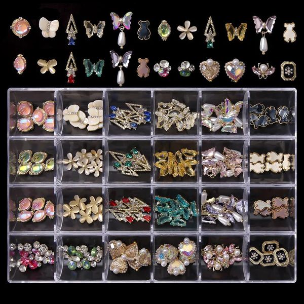 Kit di decorazioni per nail art Parti di lusso Gem Stone Charms fai da te per accessori per gioielli in cristallo mix 231013