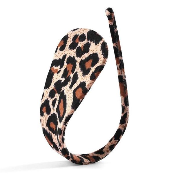 Calcinha feminina 1 pc moda sexy mulheres lingerie invisível c-string tanga leopardo calcinha calcinha 5 cores192e