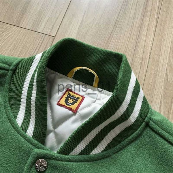 Giacche da uomo Asciugamano ricamato da uomo Tiger School Team Giacca da baseball da uomo Patch di alta qualità da lavoro Copertura in pelle Cappotto invernale x1016