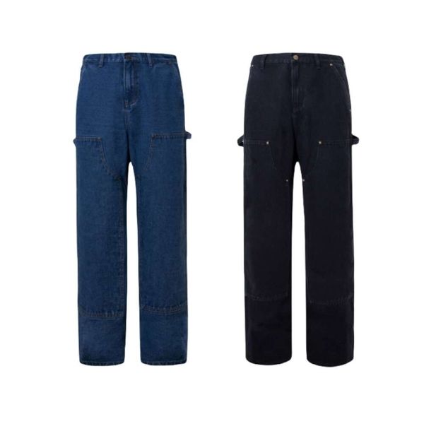 Calças de designer Carharttler de qualidade original na moda New Kaha T Classic Double Knee Logging Work Suit Jeans com mangas retas para homens e mulheres Calças casuais