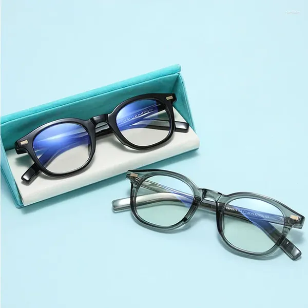 Güneş Gözlüğü TR90 Optik Gözlük Çerçeve Kadın Moda Anti Mavi Ray Bilgisayar Gözlükleri Siyah Retro Miyopi Reçeteli gözlükler