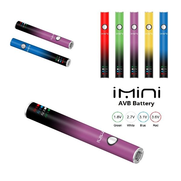 Best Selling Imini Original Factory 510 Thread Vape Baterias com 380 mAh Bateria de Capacidade Atacado 510 Thread Vape Pod Pen Descartável do Fornecimento do Fabricante