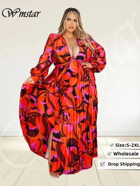 Zweiteiliges Kleid Wmstar Kleid Sets Frauen Zweiteiler Gedruckt Bandage Crop Top Big Swing Röcke Sexy Passende Anzüge Großhandel Drop S-2xl 231016