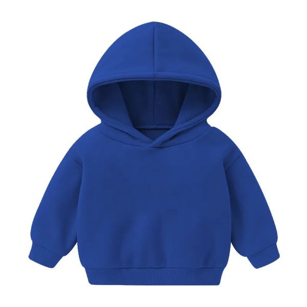 Pulôver com capuz moletom outono inverno lã moletom infantil roupas meninos suéter camisa menina moda roupas cor sólida sudaderas 231017