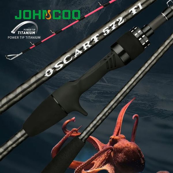 Boots-Angelruten Johncoo Angelrute zum Casting Jigging-Rute 1,7 m M ML Jigging-Rute Leistungsstarke Spitze Gummischwanz Octopus Bootsrute 231016