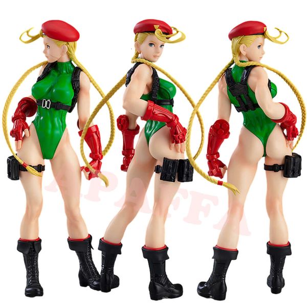 Brinquedos de dedo 17cm Street Fighter Cammy Branco Sexy Anime Girl Figure Pop Up Parade Chun Li/cammy Action Figure Adulto Modelo Boneca Brinquedos Presentes