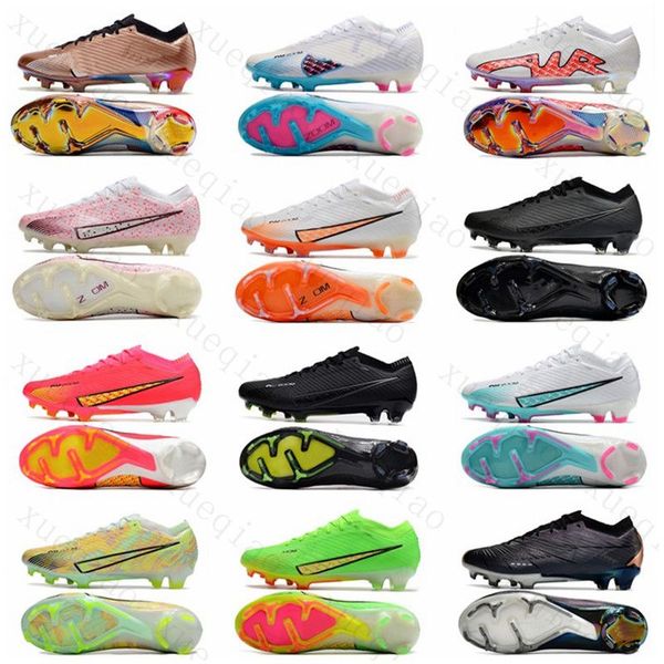 Homens Sapatos de Futebol XV Elite FG CR7 Cleats Sapatilhas Mens Esportes Mulheres Meninos Baixas Botas de Futebol Mercurial Chuteiras 15 Sapato de malha Tamanho 39-45 com caixa