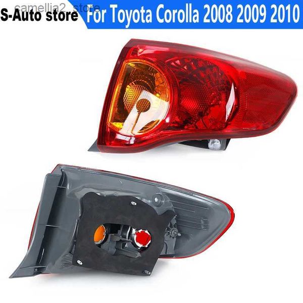 Luzes traseiras do carro carcaça da luz traseira para Toyota Corolla 2008 2009 2010 Lâmpada de freio traseiro do carro Luz traseira lateral externa sem lâmpada 8155002460 Q231017