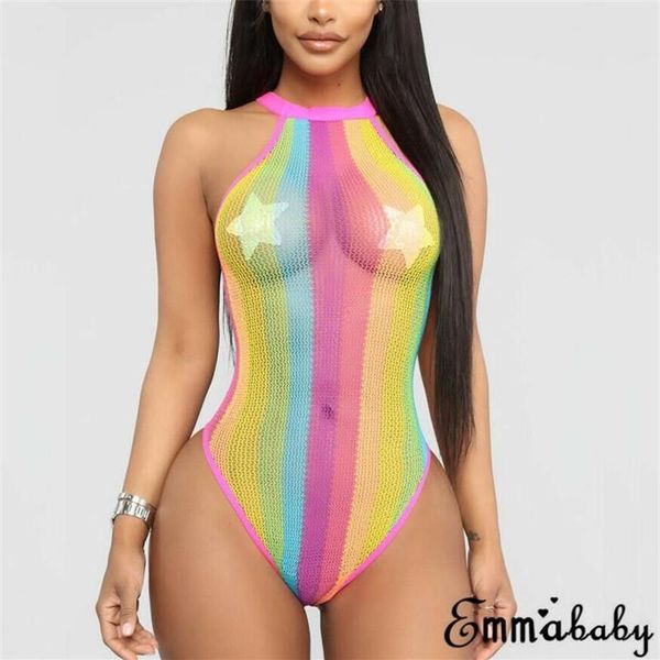 Donne di estate del costume da bagno intero 2021 femminile sexy vedere attraverso bikini costumi da bagno costume da bagno maillot biquini de bain donne brasiliane274c