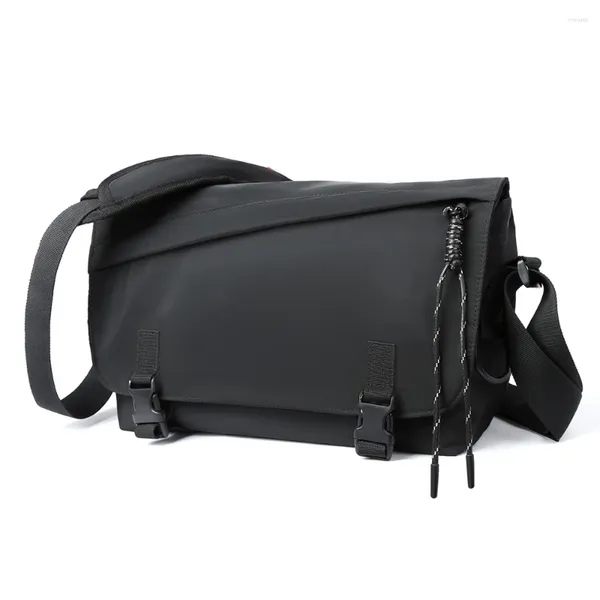 Bolsa de ombro masculina, bolsa de peito curta para viagem, para ipad de 11', casual, crossbody, à prova d'água, bolsa de ombro oxford para negócios