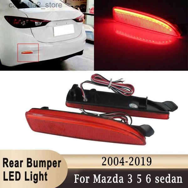 Luci posteriori per auto 12V LED Luci paraurti posteriori per auto Riflettore di coda per Mazda 3 5 6 Axela Atenza berlina Paraurti posteriore Riflettore Freno Fendinebbia Q231017